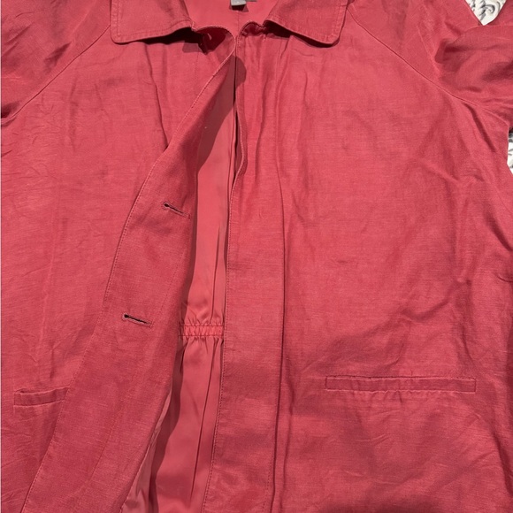 J. Jill Women's Vibrant salmon orangish Pink jacket size S-M - Picture 13 of 13